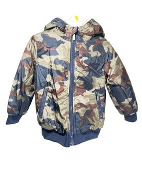 NWT Baby Boy Winter Puff Coat with Sherpa Lined Hood